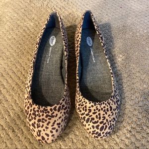 Dr Scholls Memory Foam Cool Fit Leopard flats